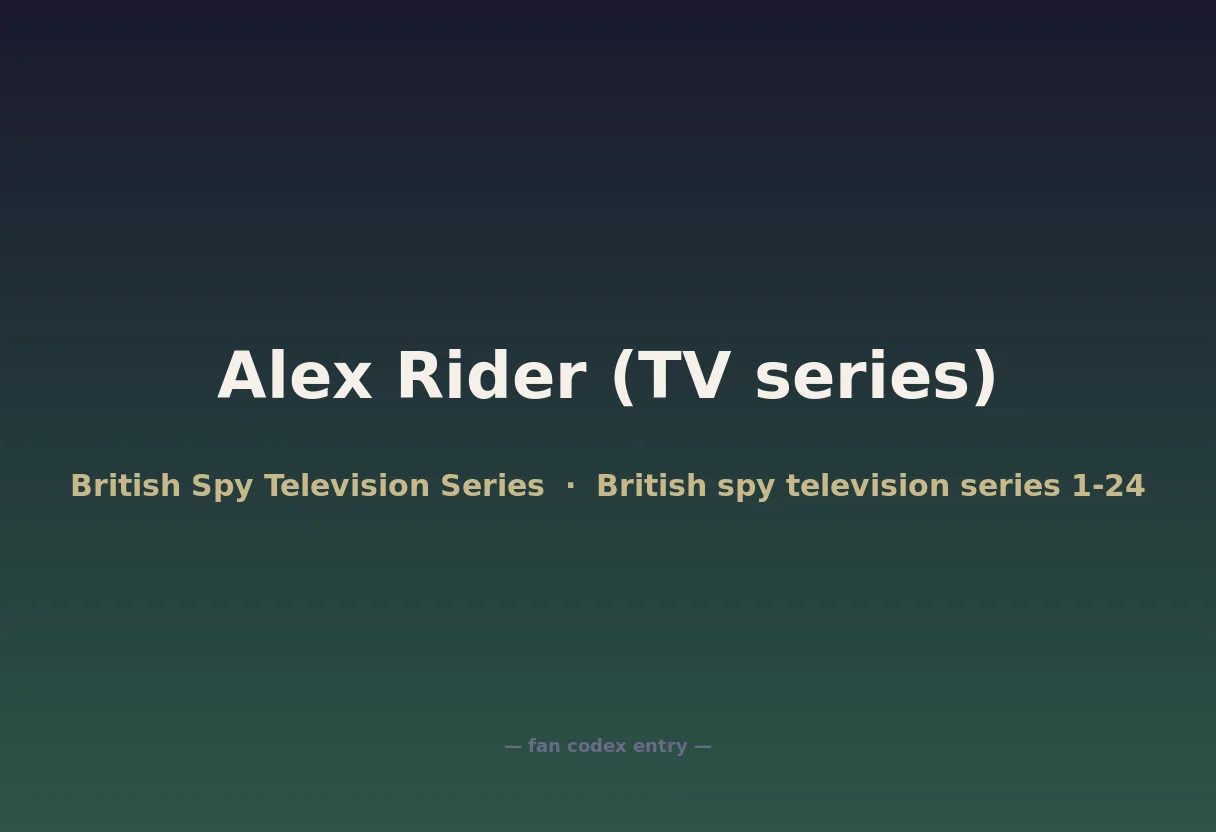 Alex Rider (TV series)